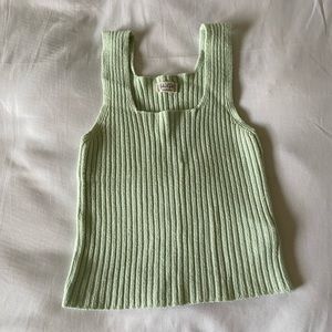 Brandy Melville pastel green tank